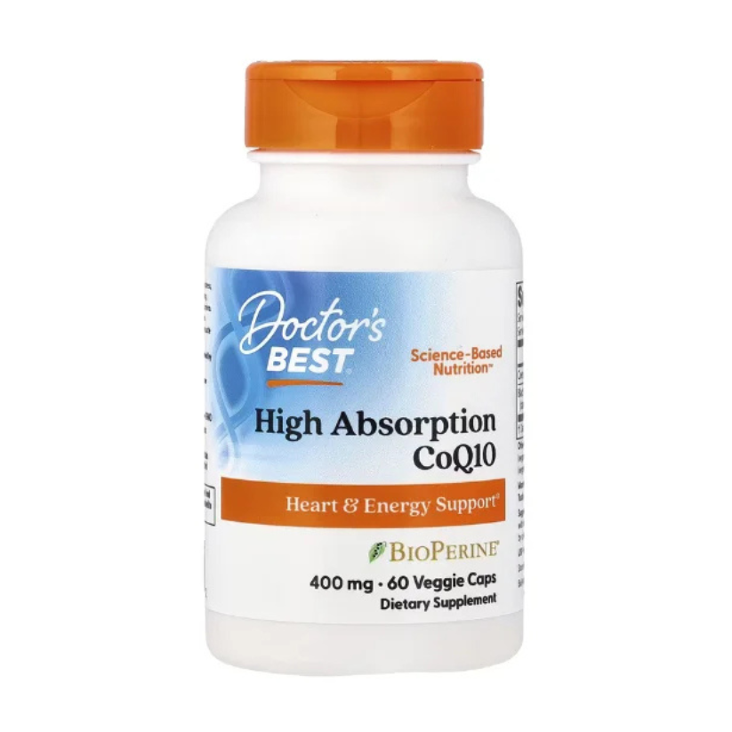 Doctor's Best, High Absorption CoQ10 with BioPerine®, 60 Veggie Caps in Pakistan