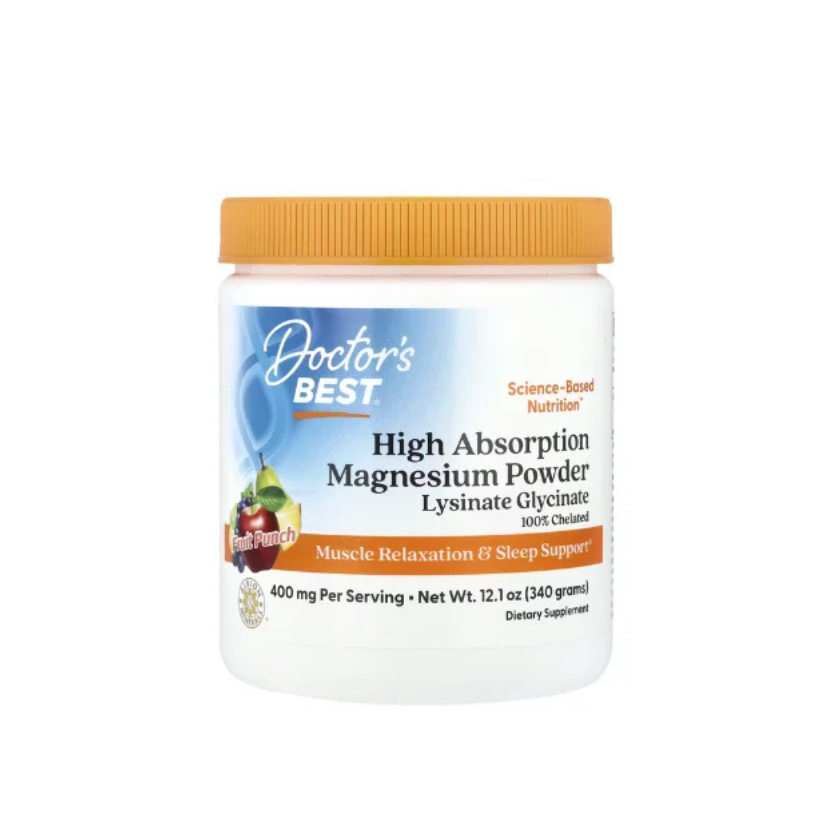 Doctor's Best, High Absorption Magnesium Powder, Fruit Punch, 12.1 oz (340 g) in Pakistan