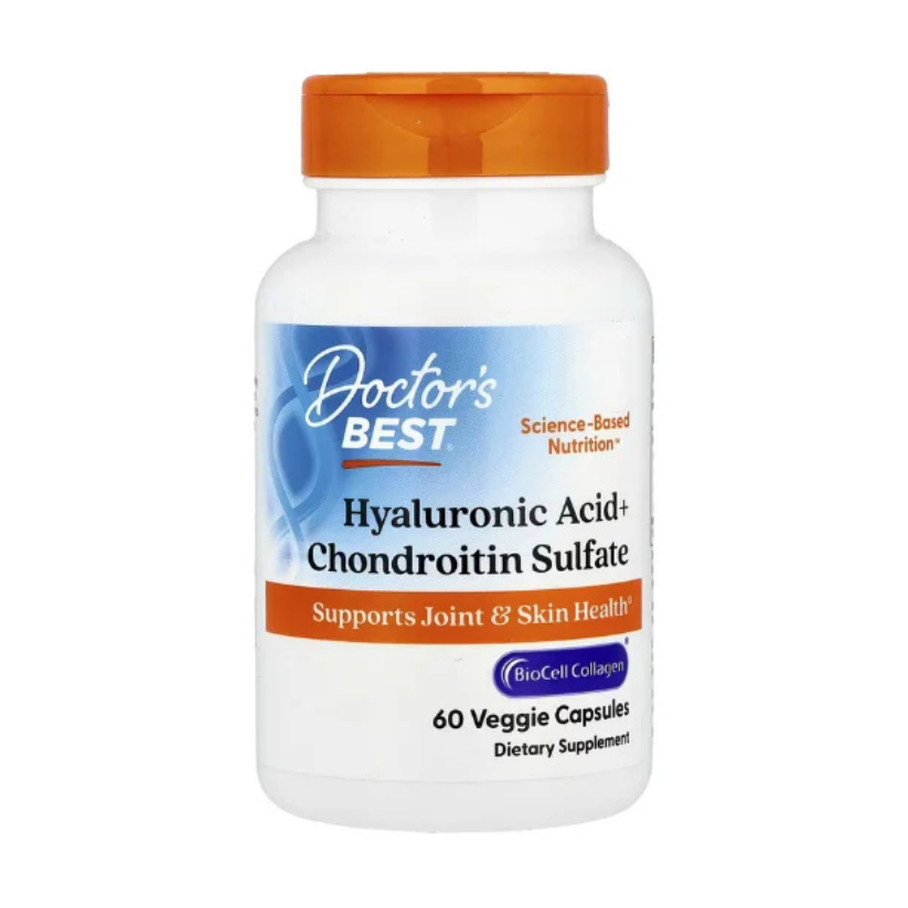 Doctor's Best, Hyaluronic Acid + Chondroitin Sulfate with BioCell Collagen®, 60 Capsules in Pakistan