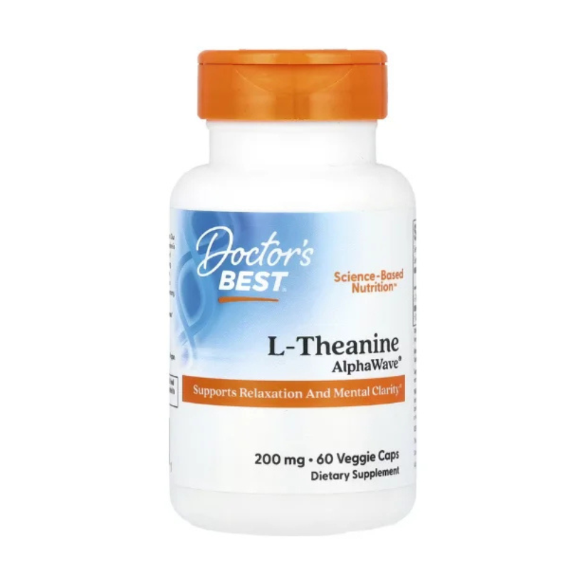 Doctor's Best, L-Theanine, AlphaWave®, 200 mg, 60 Veggie Caps in Pakistan