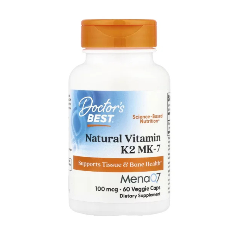 Doctor's Best, Natural Vitamin K2 MK-7, 100 mcg, 60 Veggie Caps in Pakistan