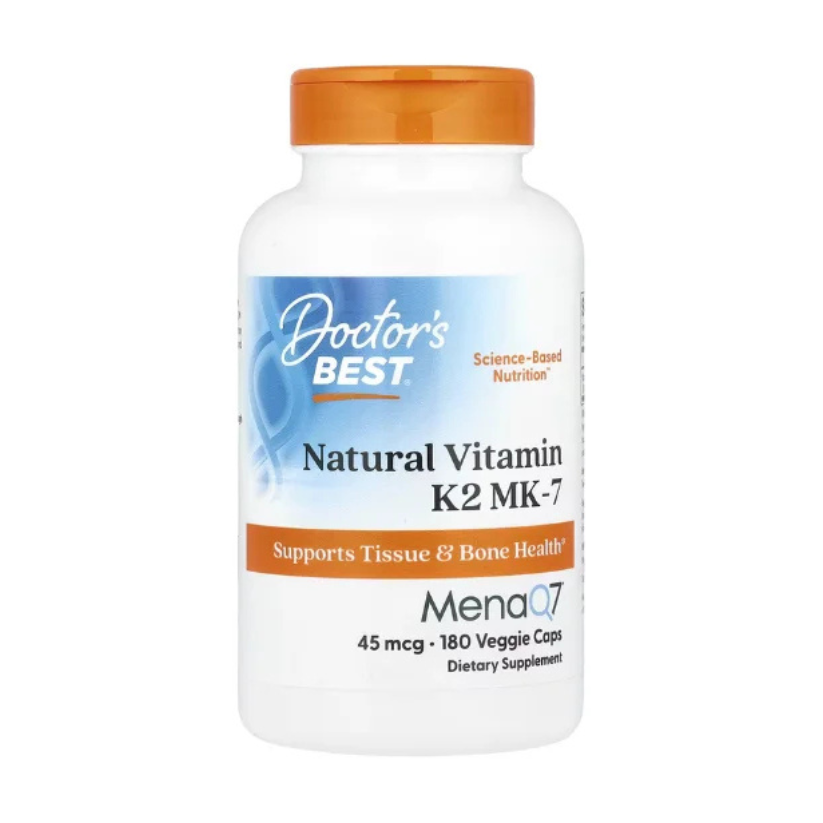 Doctor's Best, Natural Vitamin K2 MK-7, 45 mcg, 180 Veggie Caps in Pakistan