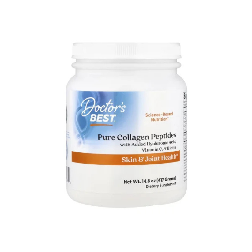 Doctor's Best, Pure Collagen Peptides With Added Hyaluronic Acid, Vitamin C, & Biotin, (417 g) in Pakistan