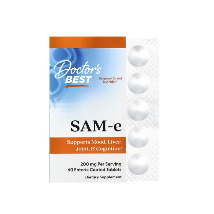 Doctor's Best, SAM-e, 200 mg, 60 Enteric Coated Tablets in Pakistan