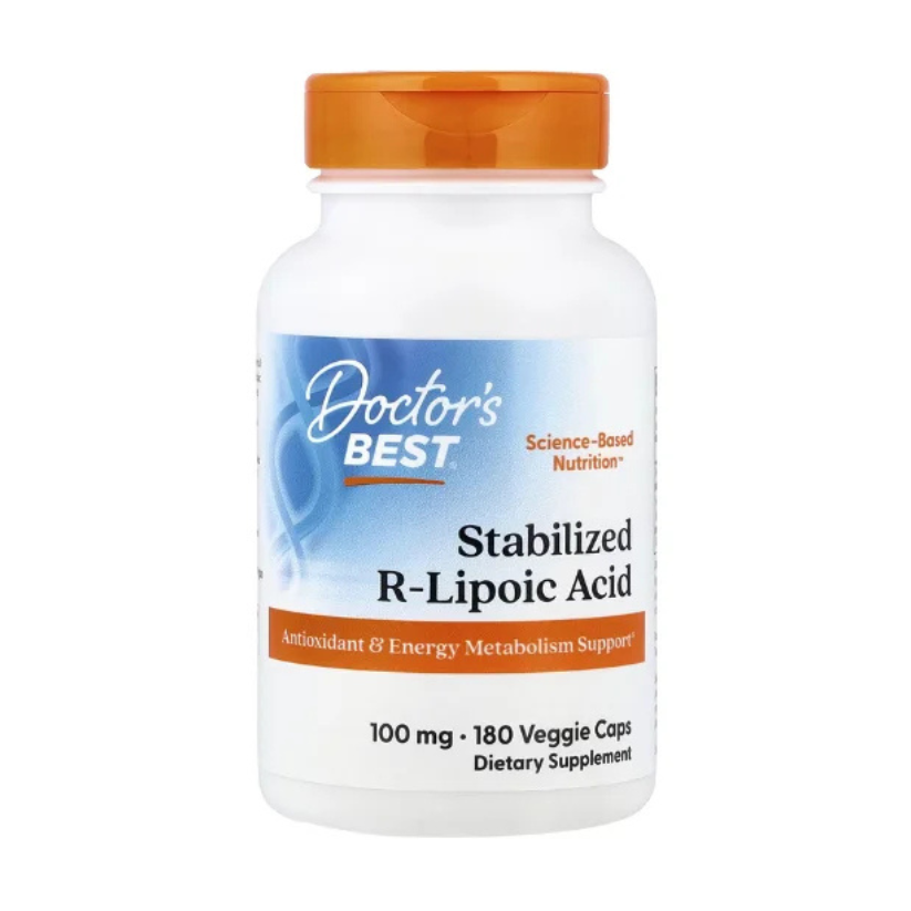 Doctor's Best, Stabilized R-Lipoic Acid, 100 mg, 180 Caps in Pakistan