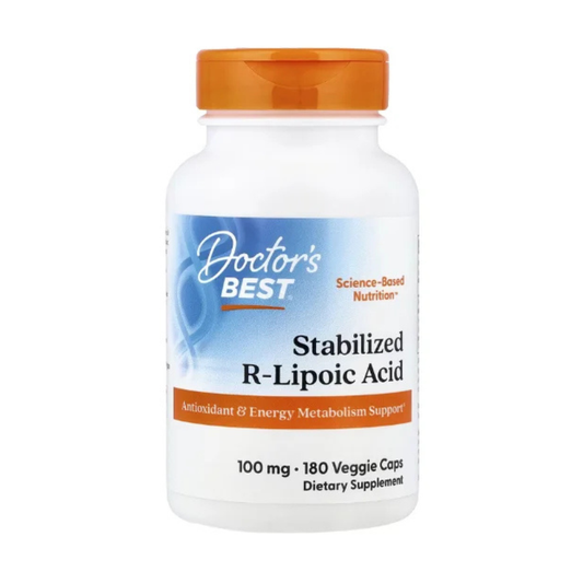 Doctor's Best, Stabilized R-Lipoic Acid, 100 mg, 180 Veggie Caps in Pakistan