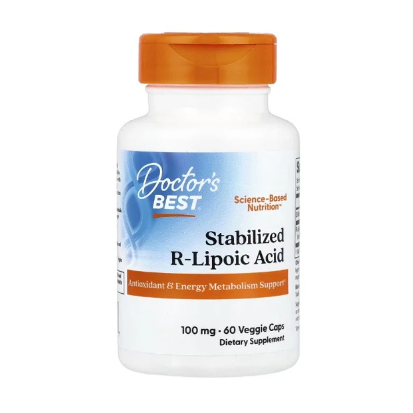 Doctor's Best, Stabilized R-Lipoic Acid, 100 mg, 60 Veggie Caps in Pakistan