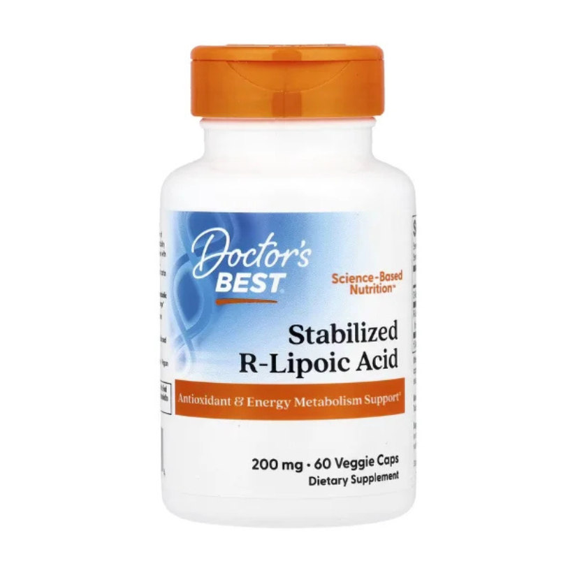 Doctor's Best, Stabilized R-Lipoic Acid, 200 mg, 60 Veggie Caps in Pakistan