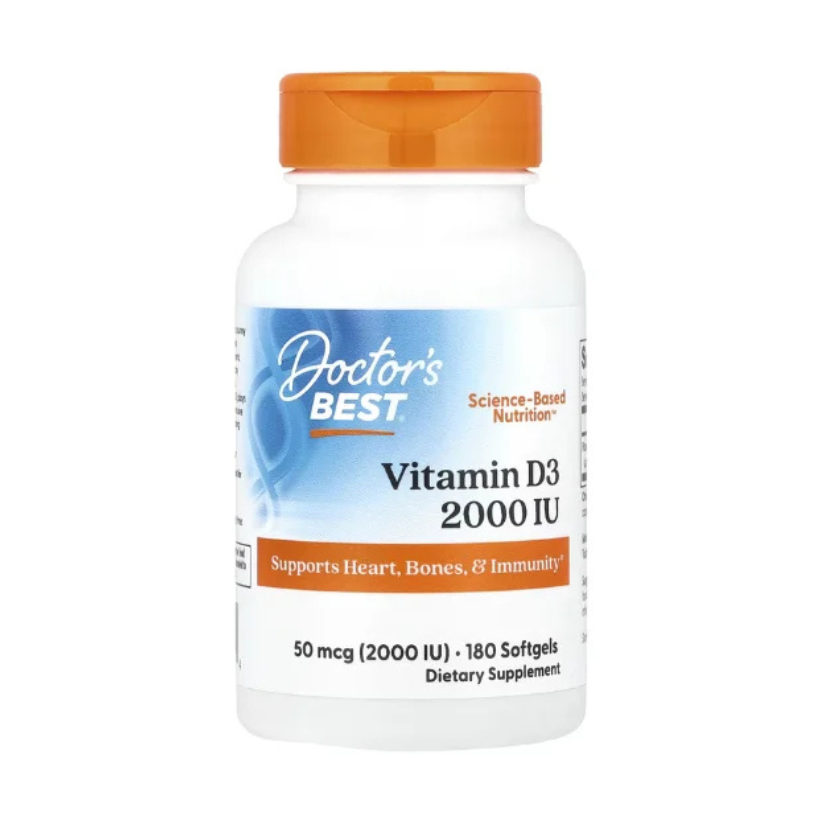 Doctor's Best, Vitamin D3, 50 mcg (2,000 IU), 180 Softgels in Pakistan