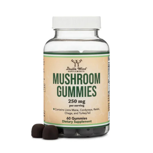 Double Wood Supplements, Mushroom Gummies, 250 mg, 60 Count in Pakistan