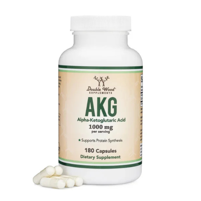 Double Wood Supplements, AKG (Alpha-Ketoglutaric Acid), 1000 mg, 180 Capsules in Pakistan