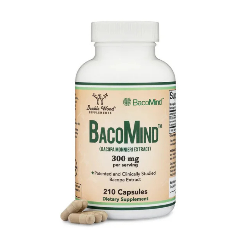 Double Wood Supplements, Baco Mind™ Bacopa Extract, 300 mg, 210 Capsules in Pakistan
