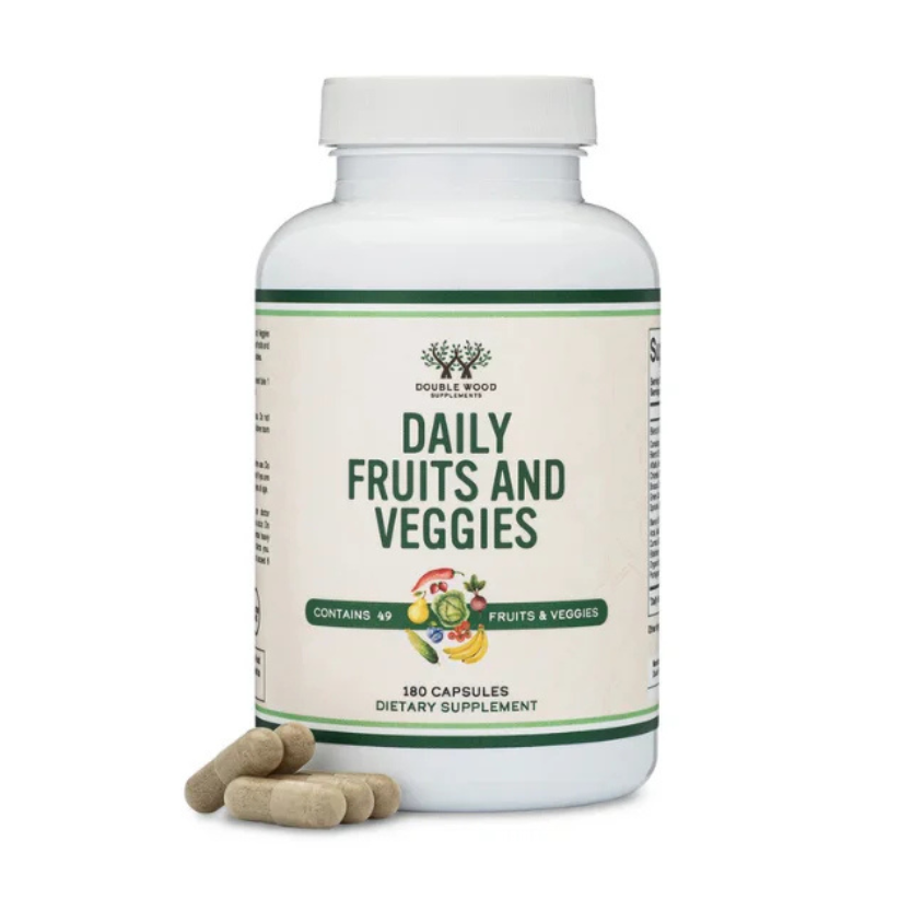 Double Wood Supplements, Daily Fruit & Veggie, 180 Capsules in Pakistan
