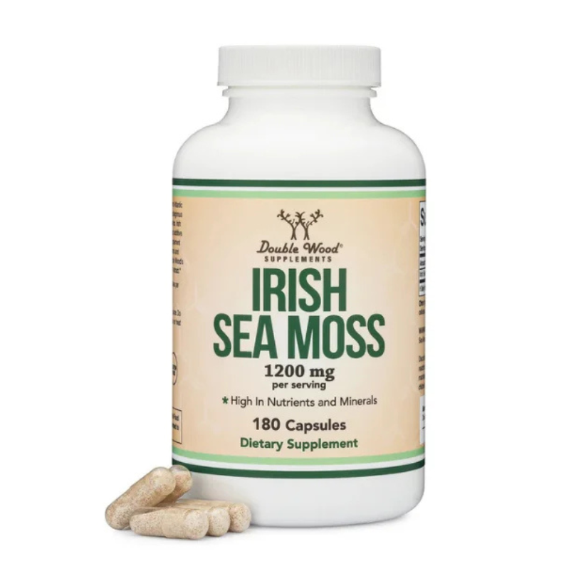 Double Wood Supplements, Irish Sea Moss, 1200 mg, 180 Capsules in Pakistan