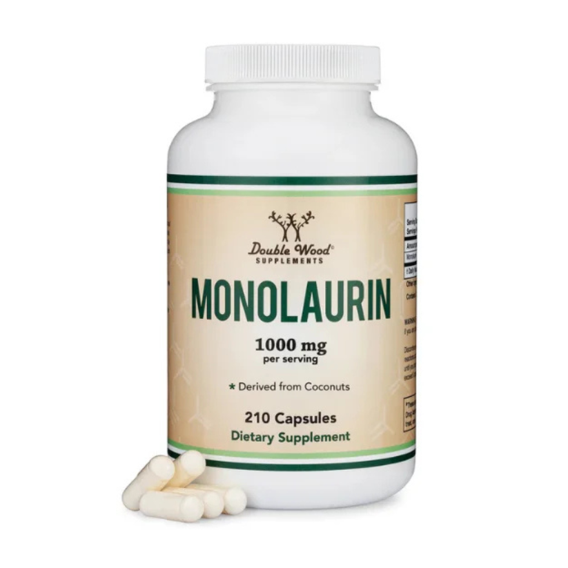 Double Wood Supplements, Monolaurin, 1000 mg, 210 Capsules in Pakistan