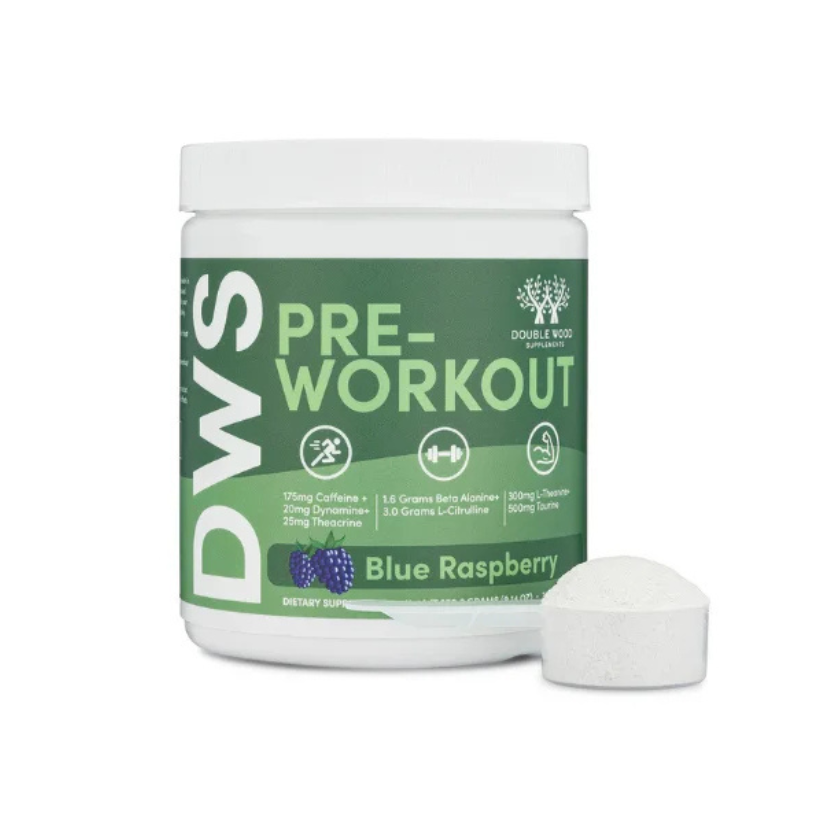 Double Wood Supplements, Pre-Workout (Blue Raspberry Flavor) 259.2g in Pakistan