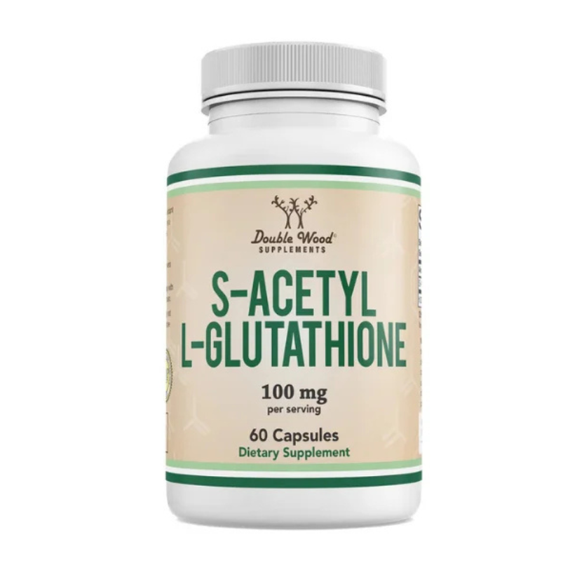 Double Wood Supplements, S-Acetyl L-Glutathione, 100 mg, 60 Capsules in Pakistan
