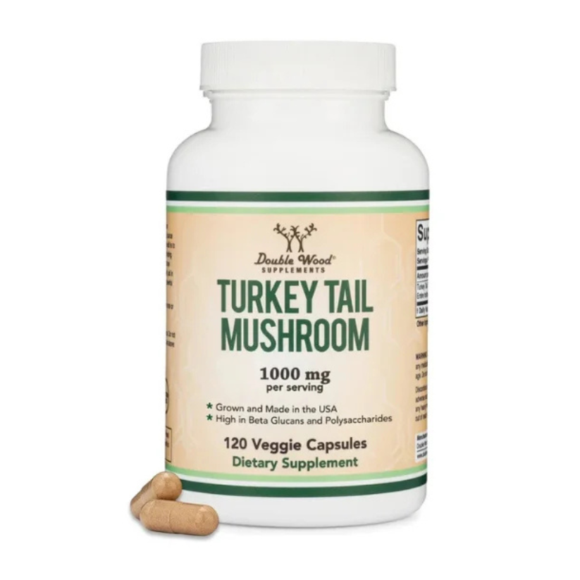 Double Wood Supplements, Turkey Tail Mushroom, 1000 mg, 120 Capsules in Pakistan
