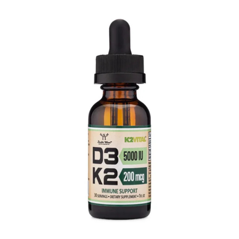 Double Wood Supplements, Vitamin D3 + K2 Liquid Drops, 200 mcg in Pakistan