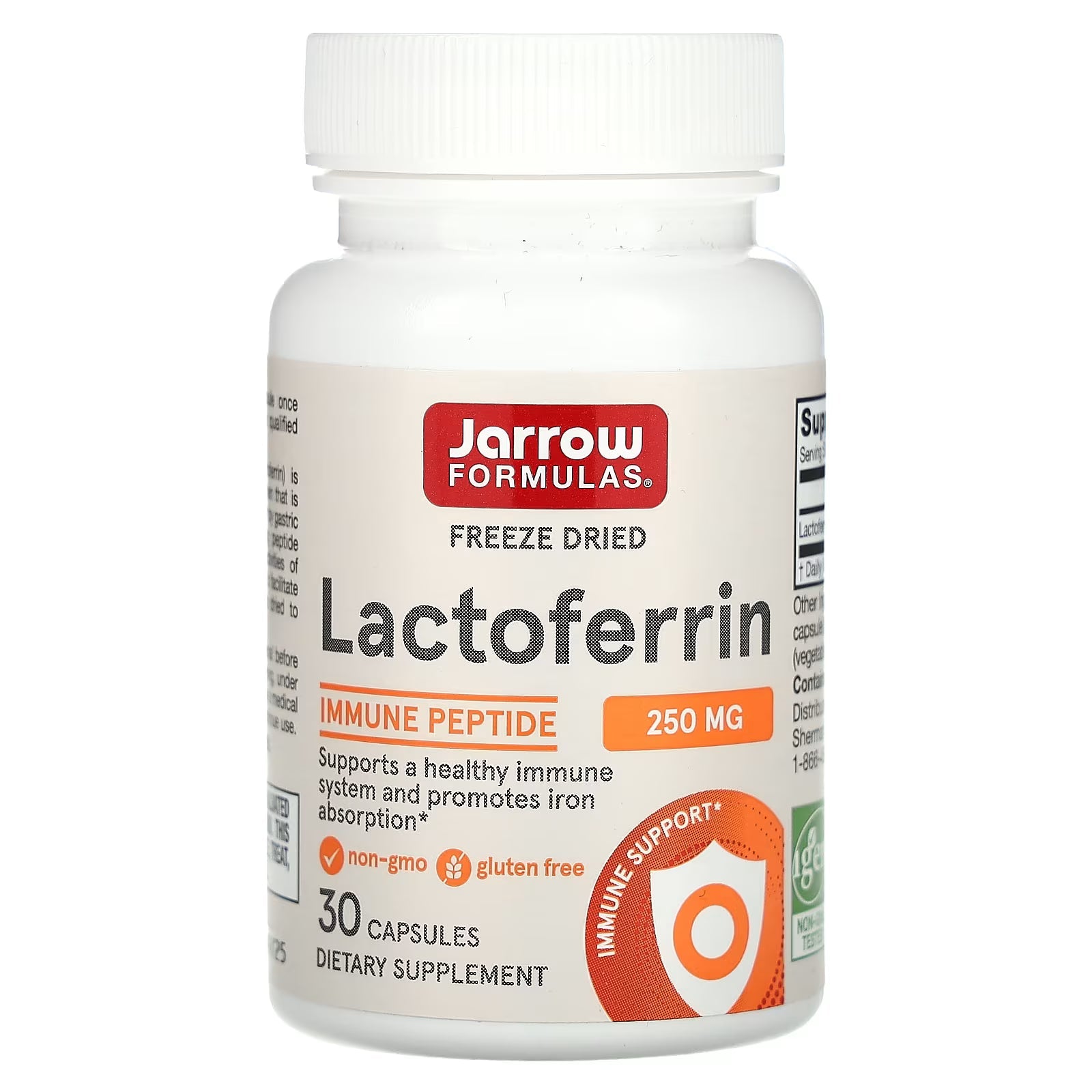 Jarrow Formulas, Lactoferrin, Freeze Dried, 250 mg, 30 Capsules in Pakistan