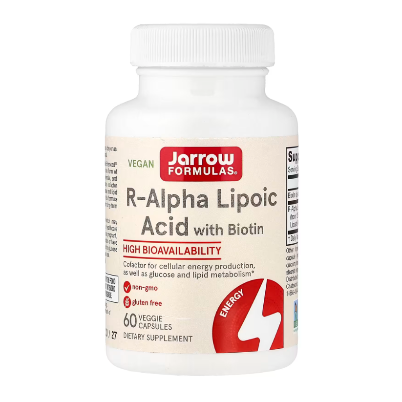 Jarrow Formulas, R-Alpha Lipoic Acid with Biotin, 60 Veggie Capsules in Pakistan