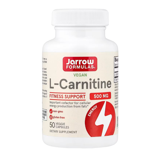 Jarrow Formulas, Vegan L-Carnitine, 500 mg, 50 Veggie Capsules in Pakistan
