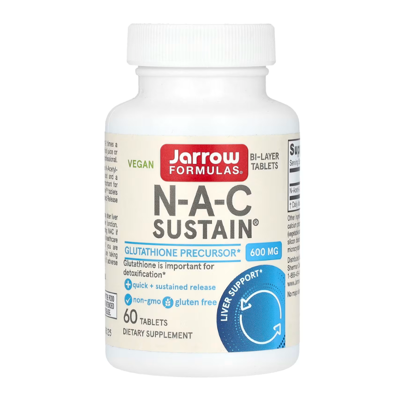 Jarrow Formulas, Vegan N-A-C Sustain, 600 mg, 60 Tablets in Pakistan