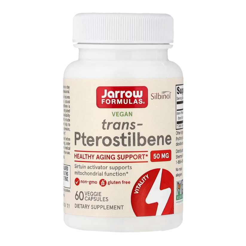 Jarrow Formulas, Vegan Trans-Pterostilbene, 50 mg, 60 Veggie Capsules in Pakistan