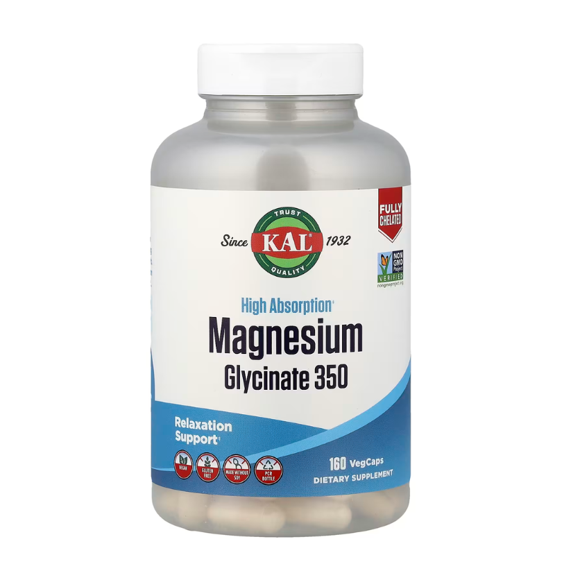 KAL, High Absorption Magnesium Glycinate 350, 160 Veg Caps in Pakistan