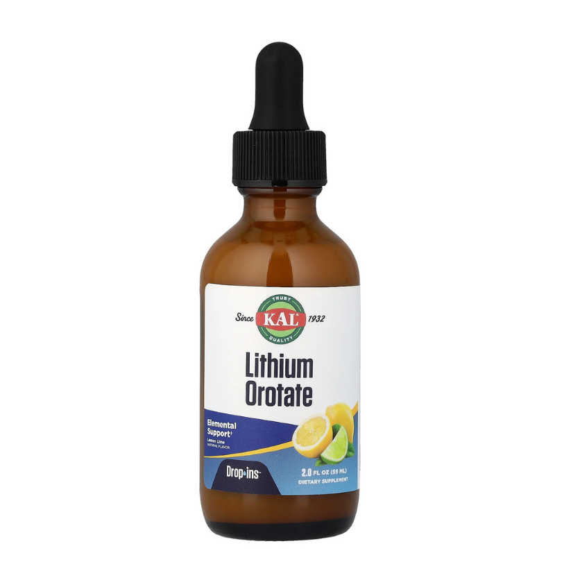 KAL, Lithium Orotate Drops, Lemon Lime, 2 fl oz (59 ml) in Pakistan