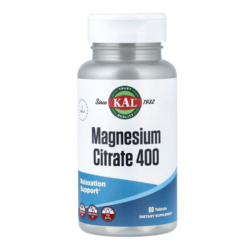 KAL, Magnesium Citrate 400, 60 Tablets in Pakistan
