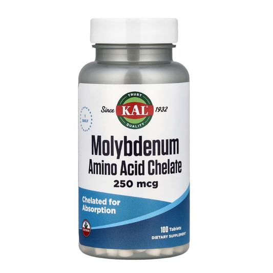 KAL, Molybdenum Amino Acid Chelate, 250 mcg, 100 Tablets in Pakistan