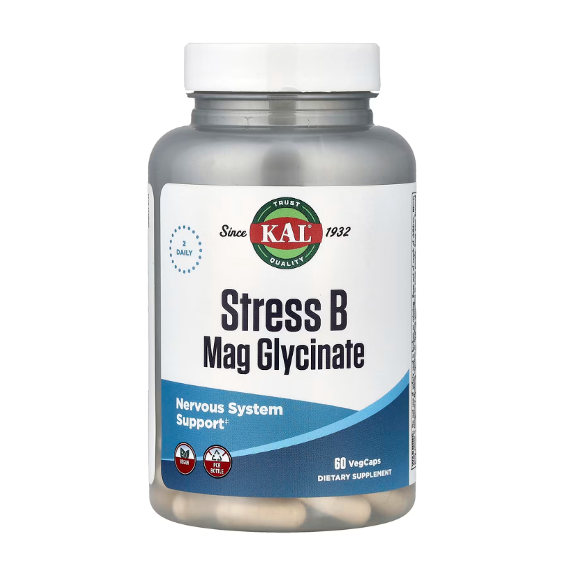 KAL, Stress B Mag Glycinate, 60 Veg Caps in Pakistan