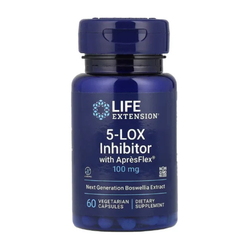 Life Extension, 5-LOX Inhibitor with ApresFlex®, 100 mg, 60 Vegetarian Capsules in Pakistan
