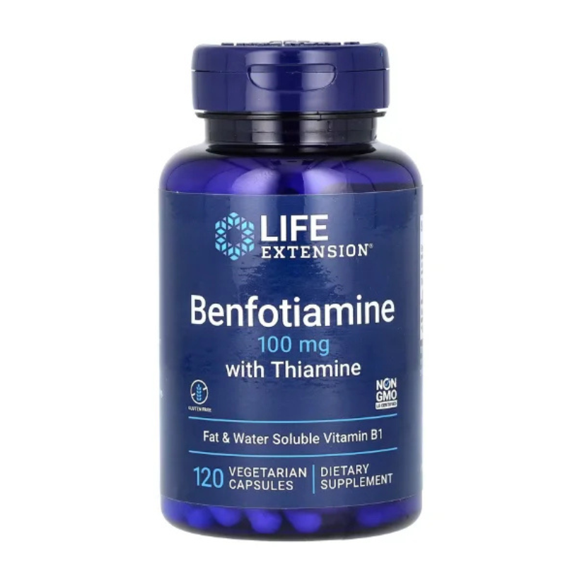 Life Extension, Benfotiamine with Thiamine, 100 mg, 120 Vegetarian Capsules in Pakistan