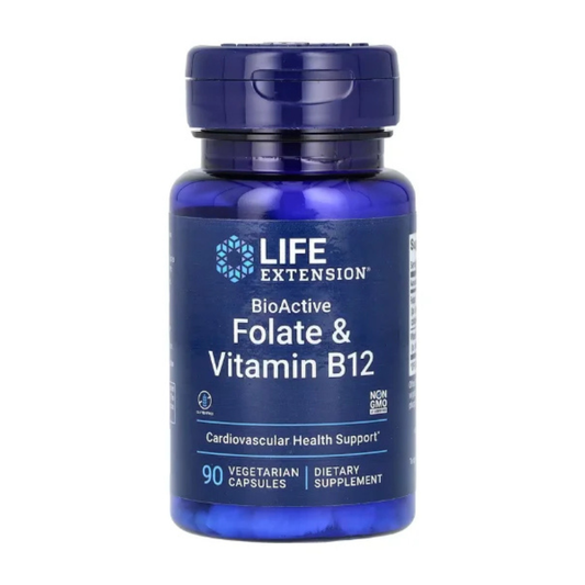 Life Extension, BioActive, Folate & Vitamin B12, 90 Vegetarian Capsules in Pakistan