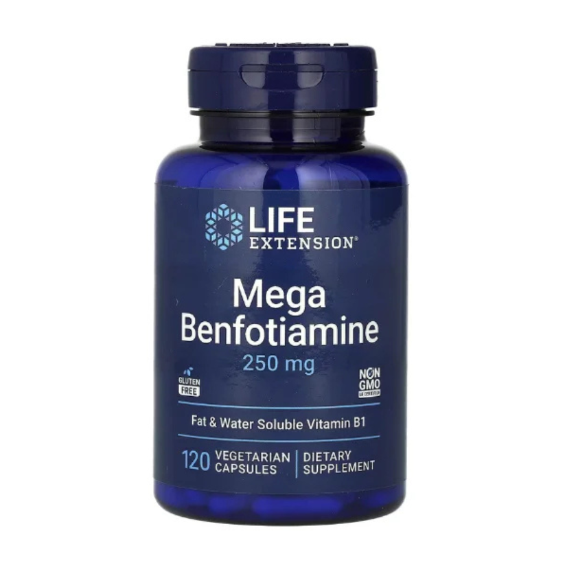 Life Extension, Mega Benfotiamine, 250 mg, 120 Vegetarian Capsules in Pakistan