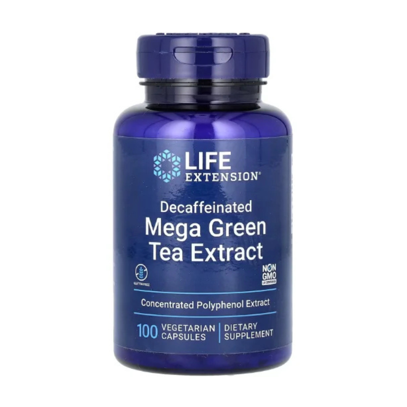 Life Extension, Mega Green Tea Extract, Decaffeinated, 100 Vegetarian Capsules in Pakistan