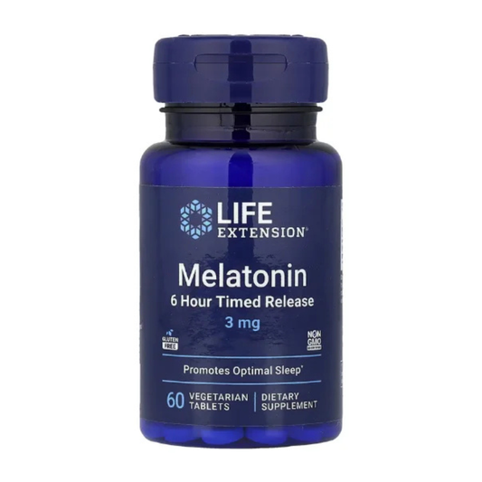 Life Extension, Melatonin, 6 Hour Timed Release, 3 mg, 60 Vegetarian Tablets in Pakistan