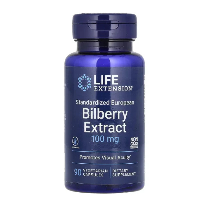 Life Extension, Standardized European Bilberry Extract, 100 mg, 90 Vegetarian Capsules in Pakistan