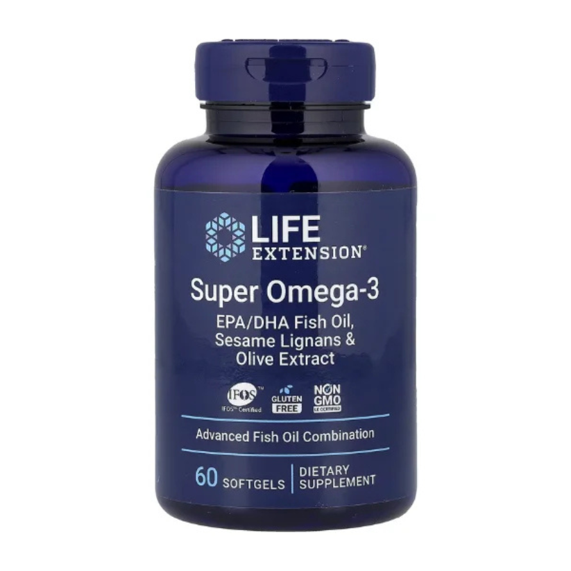 Life Extension, Super Omega-3, EPADHA Fish Oil, Sesame Lignans & Olive Extract, 60 Softgels in Pakistan