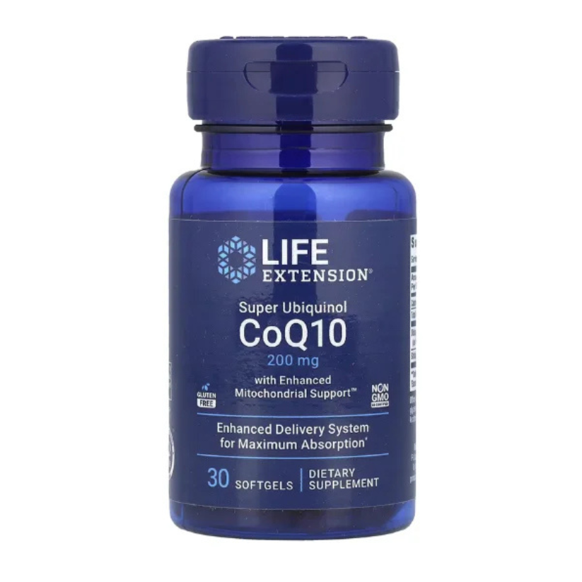 Life Extension, Super Ubiquinol CoQ10 with Enhanced Mitochondrial Support, 200 mg, 30 Softgels in Pakistan