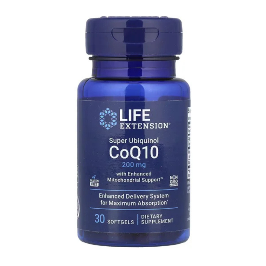 Life Extension, Super Ubiquinol CoQ10 with Enhanced Mitochondrial Support, 200 mg, 30 Softgels in Pakistan