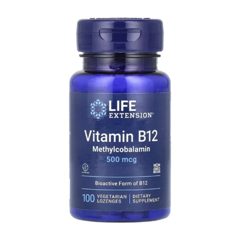 Life Extension, Vitamin B12, Methylcobalamin, 500 mcg, 100 Vegetarian Lozenges in Pakistan