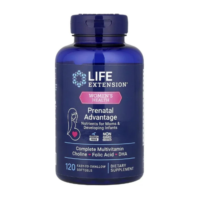 Life Extension, Women's Health, Prenatal Advantage, 120 Easy-To-Swallow Softgels in Pakistan