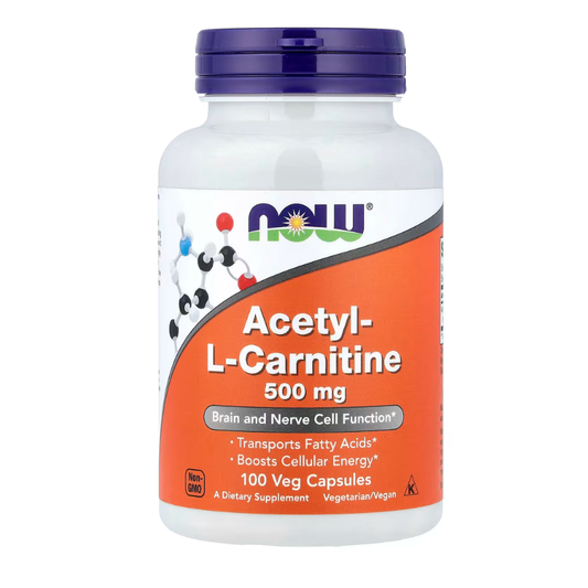 NOW Foods, Acetyl-L-Carnitine, 500 mg, 100 Veg Capsules in Pakistan