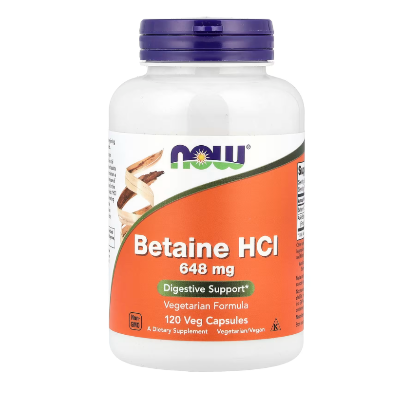 NOW Foods, Betaine HCl, 648mg, 120 Veg Capsules in Pakistan