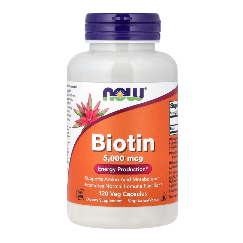 NOW Foods, Biotin, 5,000 mcg, 120 Veg Capsules in Pakistan