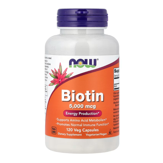 NOW Foods, Biotin, 5,000 mcg, 120 Veg Capsules in Pakistan