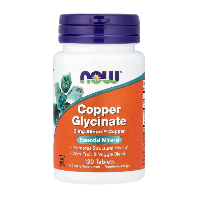 NOW Foods, Copper Glycinate, 3mg, 120 Tablets in Pakistan